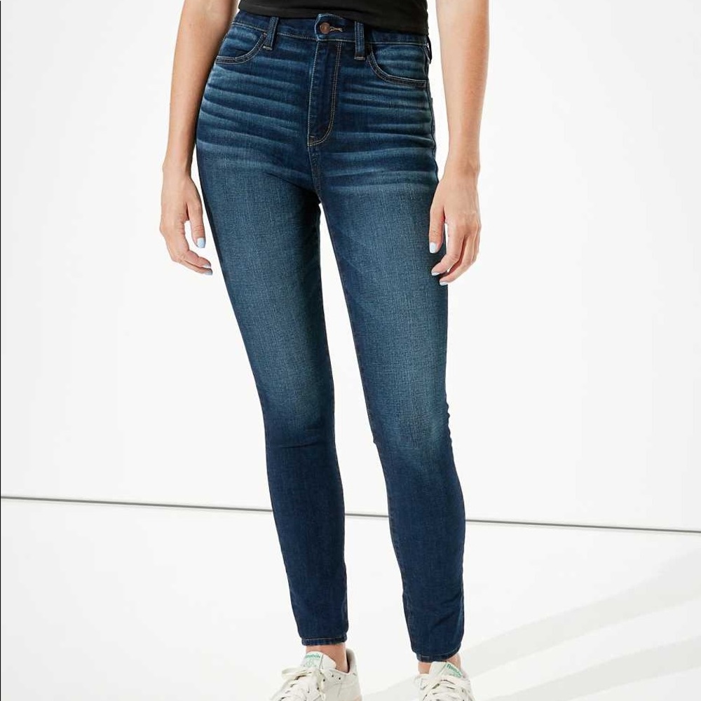 AE | Dark Wash Hi-Rise Jeggings